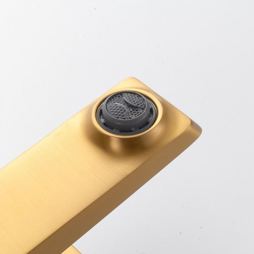 Смеситель для раковины Shevanik S4401G цвет Золотой сатин