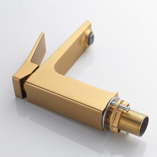 Смеситель для раковины Shevanik S4401G цвет Золотой сатин