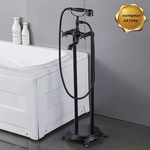 Смеситель для ванны Boch Mann Vico B BM9654 Черный латунь на пол