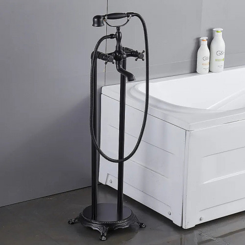 Смеситель для ванны Boch Mann Vico B BM9654 Черный латунь на пол