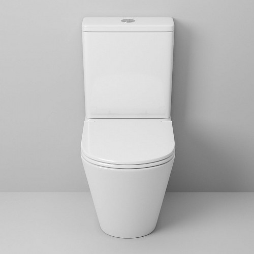 Унитаз компакт Grossman Tornado GR-4450SQ Белый глянцевый с бачком и сиденьем Микролифт фаянс напольный