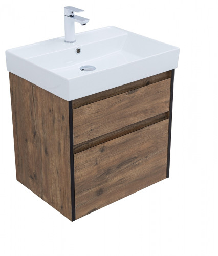 Тумба под раковину Logan Forest 60 343910 подвесная цвет Дуб рустикальный