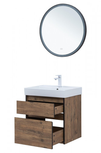 Тумба под раковину Logan Forest 60 343910 подвесная цвет Дуб рустикальный