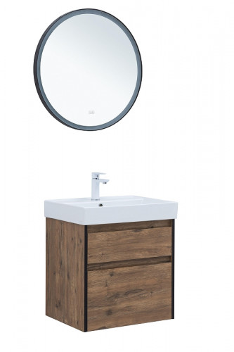 Тумба под раковину Logan Forest 60 343910 подвесная цвет Дуб рустикальный