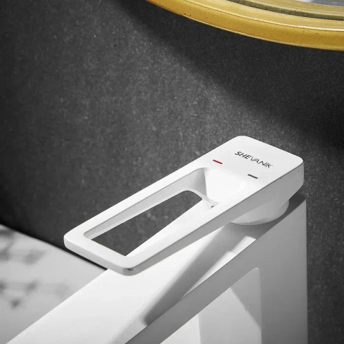 Смеситель для раковины Shevanik S6801C цвет Белый