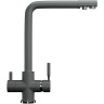 Смеситель для кухни Ulgran Classic U-016-309 Темно-серый латунь