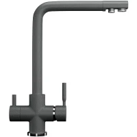 Смеситель для кухни Ulgran Classic U-016-309 Темно-серый латунь