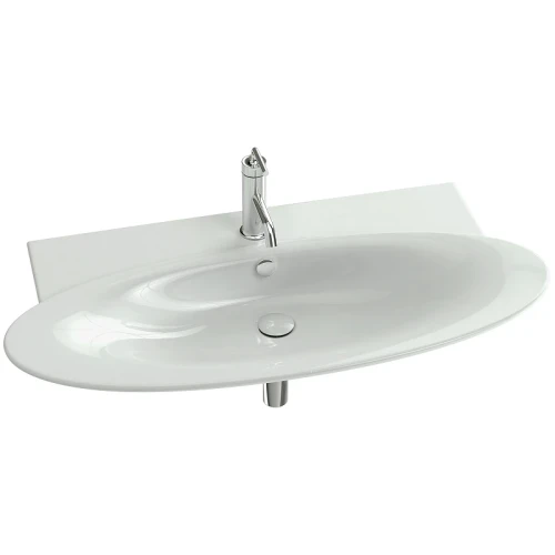Раковина Jacob Delafon Presquile 100 E4436-00 Белый фарфор подвесная, полувстраиваемая