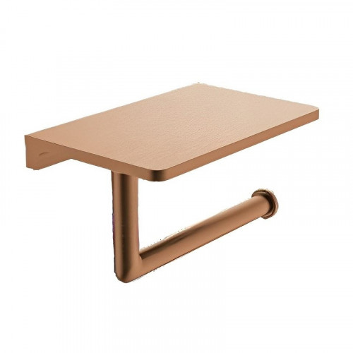 Держатель туалетной бумаги Raglo R320.03.33 с полкой цвет Медь