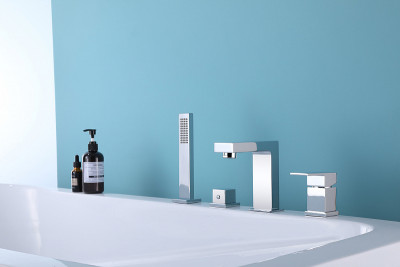 Смеситель на борт ванны Abber Daheim AF8213 Хром латунь