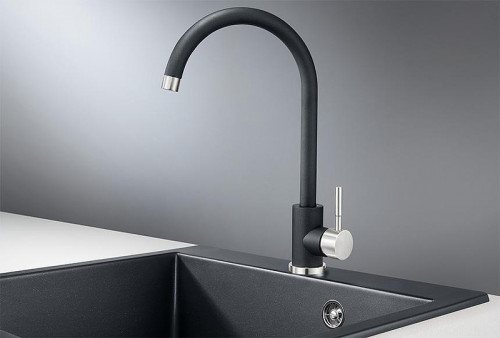 Смеситель для кухни Granula Standart ST-4031 цвет Шварц