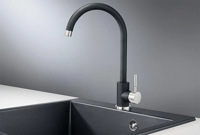 Смеситель для кухни Granula Standart ST-4031 цвет Шварц