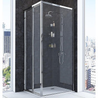 Душевой уголок Aquaton Prima 100x100 1AX013SSXX000 профиль Хром стекло прозрачное