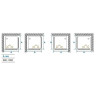 Душевой уголок Aquaton Prima 100x100 1AX013SSXX000 профиль Хром стекло прозрачное