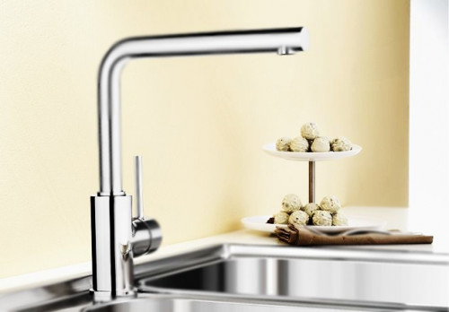 Смеситель для кухни Blanco Mila Хром латунь