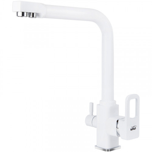 Смеситель для кухни Viko V-5704 Белый латунь на столешницу