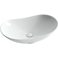 Раковина-чаша Ceramicanova Element 61 CN6015 Белая фаянс накладная
