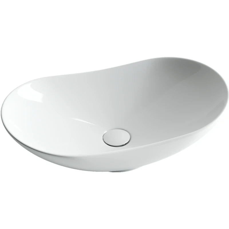 Раковина-чаша Ceramicanova Element 61 CN6015 Белая фаянс накладная