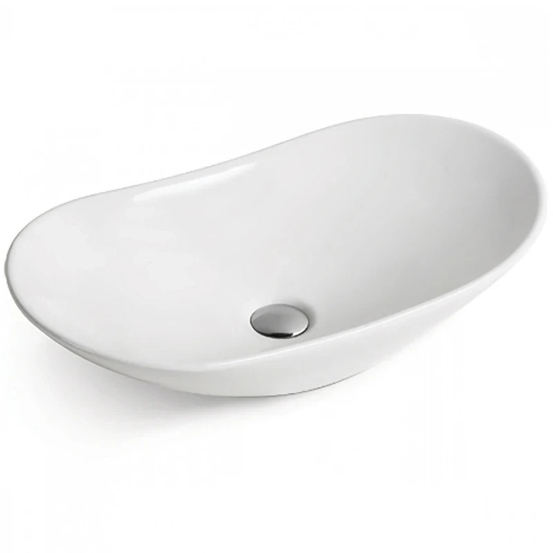 Раковина-чаша Ceramicanova Element 61 CN6015 Белая фаянс накладная