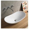 Раковина-чаша Ceramicanova Element 61 CN6015 Белая фаянс накладная