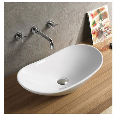 Раковина-чаша Ceramicanova Element 61 CN6015 Белая фаянс накладная