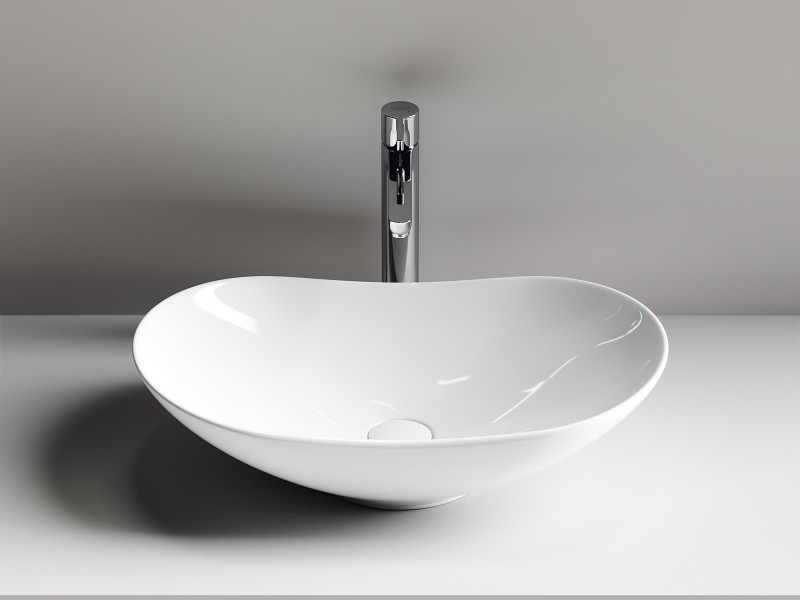 Раковина-чаша Ceramicanova Element 61 CN6015 Белая фаянс накладная
