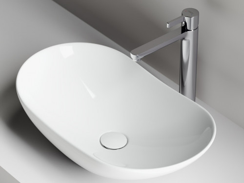 Раковина-чаша Ceramicanova Element 61 CN6015 Белая фаянс накладная