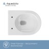 Комплект унитаза с инсталляцией Aqueduto Ovo AQDS010T с сиденьем Микролифт и Белой глянцевой клавишей смыва фаянс подвесной