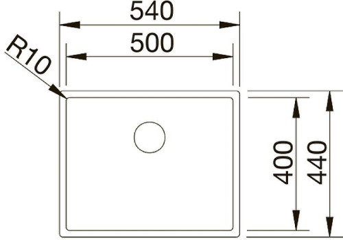 Кухонная мойка Blanco Claron 500-IF 521576 Нержавеющая сталь с зеркальной полировкой