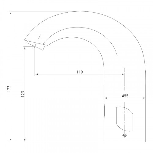 Смеситель для раковины Lemark Project LM4656CE Хром латунь