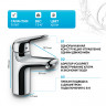 Смеситель для раковины Hansgrohe Novus 71030000 Хром латунь