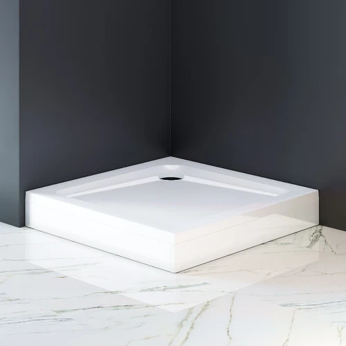 Поддон для душа из ABS-пластика AM.PM Gem 90x90 W90T-403-090W без антискользящего покрытия