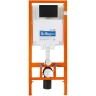 Инсталляция BelBagno BB002-80/BB012-MR-NERO.M с Черной матовой клавишей смыва пластик