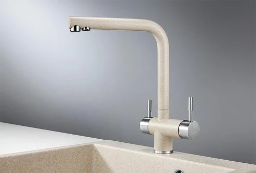 Смеситель для кухни Granula 2305 цвет Пирит