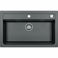 Кухонная мойка Alveus Granital Atrox 40 Carbon G91 790x500 1140447 Угольная искусственный камень (литьевой мрамор) встраиваемая сверху, встраиваемая снизу