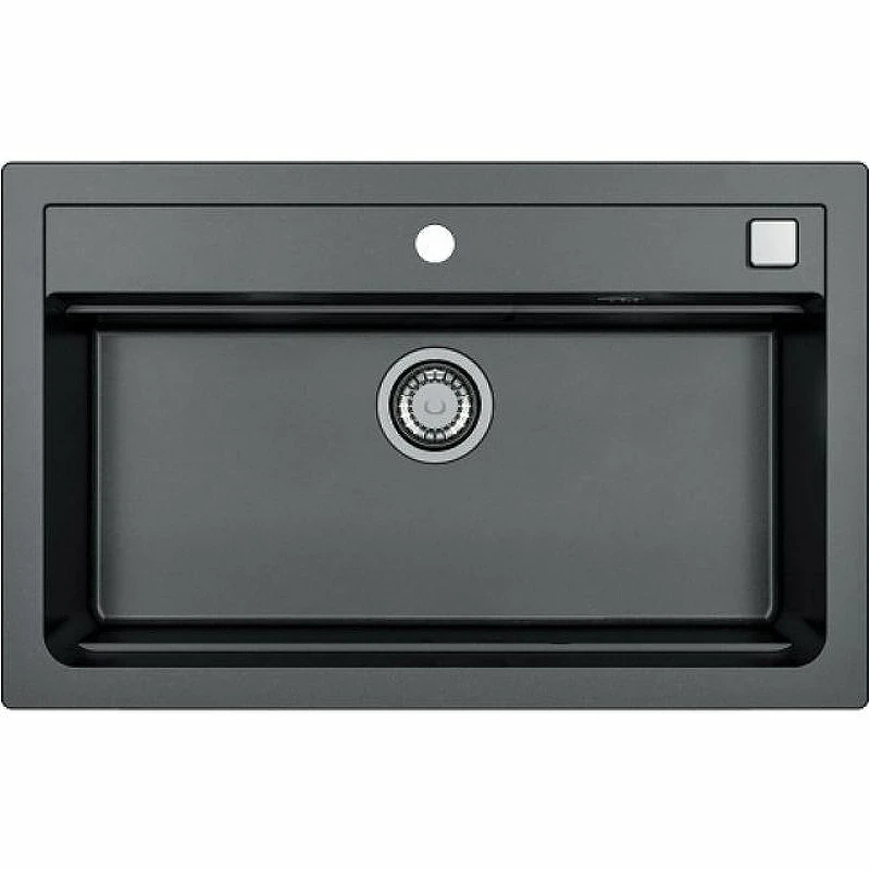 Кухонная мойка Alveus Granital Atrox 40 Carbon G91 790x500 1140447 Угольная искусственный камень (литьевой мрамор) встраиваемая сверху, встраиваемая снизу