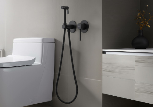 Гигиенический душ со смесителем Aquatek Европа AQ1319MB Черный матовый латунь встраиваемый