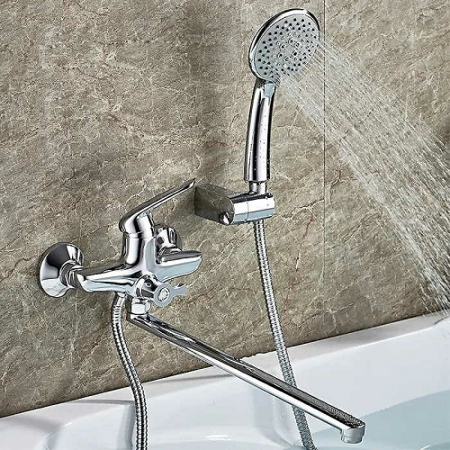 Смеситель для ванны Ledeme H48 2248L универсальный Хром латунь на стену