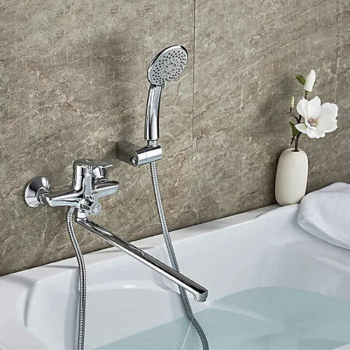 Смеситель для ванны Ledeme H48 2248L универсальный Хром латунь на стену