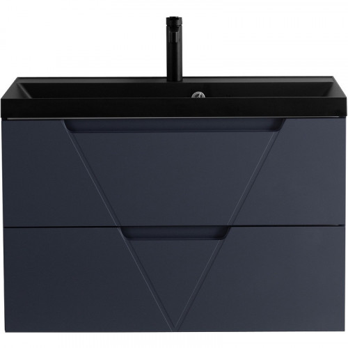 Тумба под раковину BelBagno Vittoria 80 VITTORIA-800-2C-SO-GO-P подвесная Grigio Opaco МДФ / ЛДСП