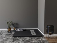 Душевой поддон из искусственного камня Aquanet Delight 90x90 258896 Черный