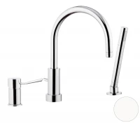 Смеситель на борт ванны Remer Minimal N072BO цвет Белый матовый