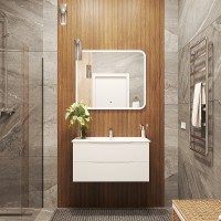 Зеркало Bond Cube 100x80 M39ZE-10080 с подсветкой с сенсорным выключателем стекло