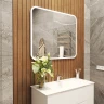 Зеркало Bond Cube 100x80 M39ZE-10080 с подсветкой с сенсорным выключателем стекло