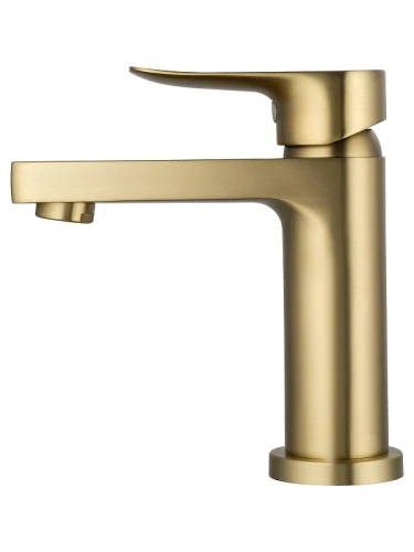 Смеситель для раковины Wonzon & Woghand WW-A40222-BG цвет Брашированное золото