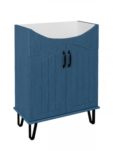 Тумба с раковиной DIWO Сочи 65 цвет Синий