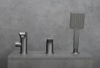 Смеситель на борт ванны Lemark Bronx LM3745GM Графит