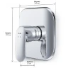Смеситель для душа AM.PM Sensation F3075000 хром