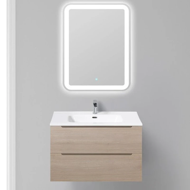 Тумба под раковину BelBagno Etna 80 ETNA-800-2C-SO-RG-P подвесная Rovere Grigio МДФ / ЛДСП