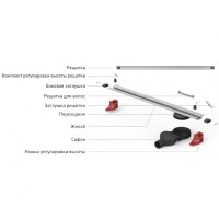 Душевой лоток Berges Super Slim 800 095054 с Черной матовой решеткой